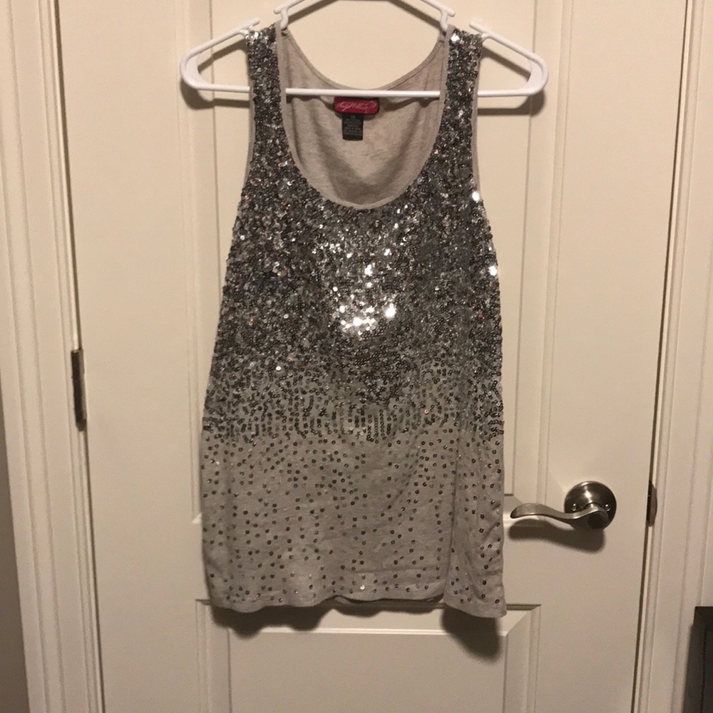 Sequin tank-3x